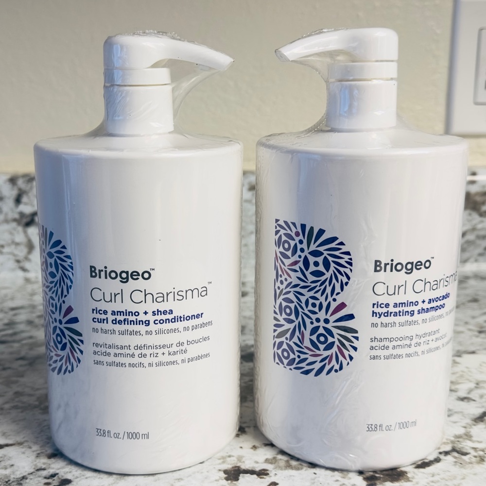 Briogeo curl charisma shampoo and conditioner 33.8 oz each new